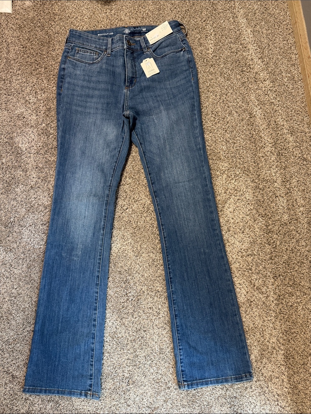 St. John's Bay Women's Blue Straight-Leg Jeans